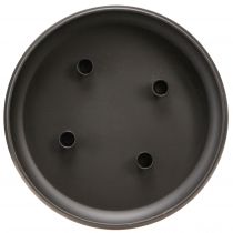 Itens Tigela com castiçal magnético preto Ø33cm Alt.7,5cm