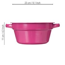 Itens Vaso de metal, decoração de verão para sala de estar, 23 cm, conjunto de 3 peças