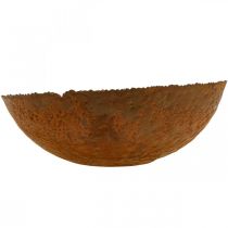 Tigela decorativa Tigela decorativa de metal com aspecto de pátina Ø30cm H8.5cm