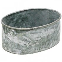 Itens Tigela decorativa tigela de metal soquete oval cinza L22.5/19.5/16cm conjunto de 3