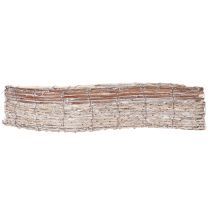 Itens Vaso retangular de vime com revestimento de folha metálica, tigela decorativa, 45 cm, 1 conjunto