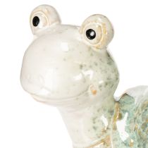 Itens Estatueta de tartaruga em cerâmica, ideal para decorar a sala de estar. Figura decorativa de 22 cm.