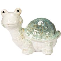 Itens Estatueta de tartaruga em cerâmica, ideal para decorar a sala de estar. Figura decorativa de 22 cm.