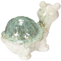 Itens Estatueta de tartaruga em cerâmica, ideal para decorar a sala de estar. Figura decorativa de 22 cm.