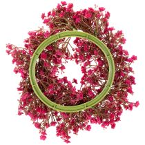 Itens Guirlanda de flores artificiais, decoração com gipsofila, 30 cm