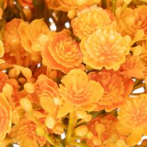 Itens Ramo artificial de gypsophila laranja para arranjos florais, 30 cm, 10 unidades.