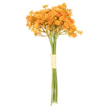 Itens Ramo artificial de gypsophila laranja para arranjos florais, 30 cm, 10 unidades.