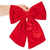Itens Laço decorativo vermelho para decoração de Natal, 28 cm, 3 peças