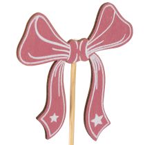 Itens Enfeites decorativos em forma de laço com flores, 32 cm, pacote com 12 unidades.