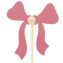 Itens Enfeites decorativos em forma de laço com flores, 32 cm, pacote com 12 unidades.