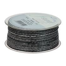 Itens Fita para presente fita preta prateada 3mm 100m