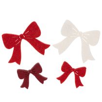 Itens Conjunto de 48 laços decorativos de 5 cm para decoração de Natal e artesanato.