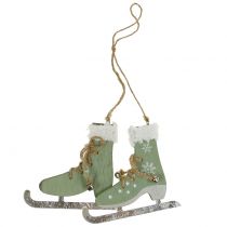 Itens Par de patins no gelo Menta 13x11,5cm 2 unidades