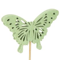 Itens Borboletas decorativas em varetas para decoração criativa e sazonal, 8 cm, 16 peças