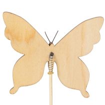 Itens Estacas em formato de borboleta, ideais para decorar o jardim ou vasos de flores, 29 cm, 12 unidades.