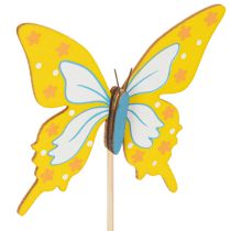 Itens Conjunto de 12 enfeites florais com motivo de borboleta para decoração de embalagens de presente, 28,5 cm, materiais para artesanato.