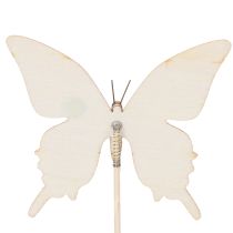 Itens Conjunto de 12 enfeites florais com motivo de borboleta para decoração de embalagens de presente, 28,5 cm, materiais para artesanato.