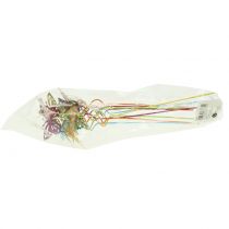 Itens Plug flor borboleta colorida 22cm 12 un
