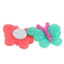Borboletas mini 2 cm multicoloridas 24 unidades