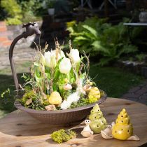 Itens Caracol decorativo de cerâmica com iluminação LED. Decoração divertida para mesa, casa e varanda. 12 cm, 2 peças.