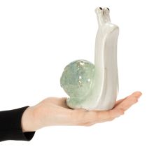 Itens Caracol decorativo de cerâmica para ambientes elegantes e para decorar mesas com charme, 16 cm