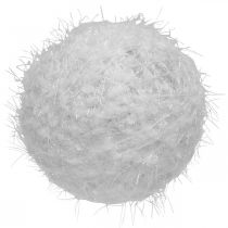 Bola de neve decoração de inverno bola de lã branca Ø15cm 3 peças
