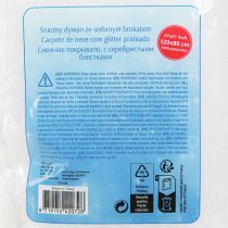 Itens Manta de neve tapete de neve em mica com glitter prateado 120×80cm