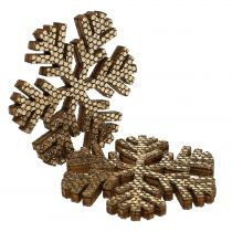Itens Decoração de Natal de ouro floco de neve Ø4cm 48 unidades
