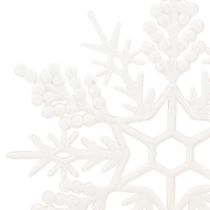 Itens Decoração de floco de neve para pendurar decoração de inverno branco 30cm 3 peças