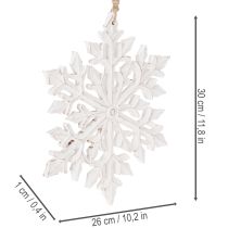 Itens Floco de neve decorativo grande, para pendurar, 30 cm