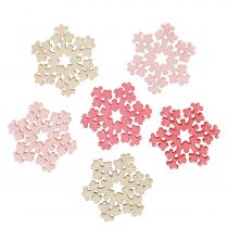 Itens Floco de neve mix rosa, rosa, natural Ø2cm 144p