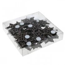 Itens Estrelas decorativas estrelas de madeira roxas flocos de neve autoadesivos 4cm mix 36 un