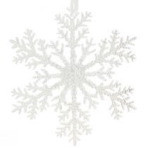 Itens Cristal de gelo decoração de floco de neve para pendurar 18 × 20 cm 4 unidades