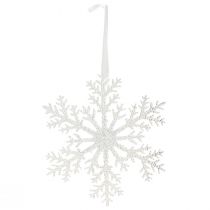 Itens Cristal de gelo decoração de floco de neve para pendurar 18 × 20 cm 4 unidades