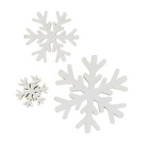 Itens Flocos de neve mistura branca 3cm - 7cm 48p