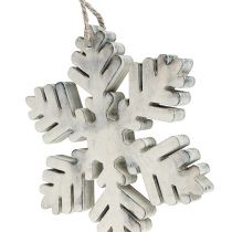 Itens Tipo branco-cinzento de flocos de neve de madeira. 7-12 cm 6 unidades