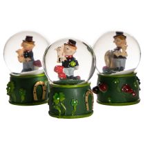 Itens Globo de neve da sorte com figura de limpador de chaminés, 4 cm, 3 peças