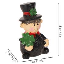 Itens Amuleto da sorte com figura de limpador de chaminés para colar, 5 cm, 6 peças