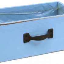 Itens Gaveta de plantas madeira azul claro caixa de plantas shabby chic 25×13×8cm