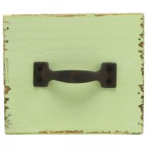 Itens Gaveta de plantador verde claro shabby chic 12,5×12,5×10cm