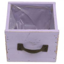 Itens Gaveta Shabby Chic Deco Madeira Roxo Primavera Deco 12,5×12,5×10cm