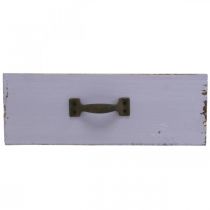Itens Floreira Gaveta Decorativa Shabby Chic Madeira Roxa 25×13×8cm
