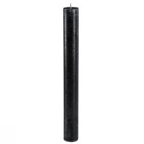 Itens Velas pretas velas em bastão cor sólida 34x300mm 4 un