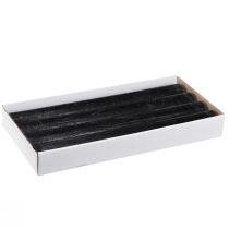 Itens Velas pretas velas em bastão cor sólida 34x300mm 4 un