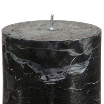 Itens Elegantes velas cilíndricas pretas, cor sólida, 70x100mm, conjunto de 4 peças - decoração para Natal e Halloween.