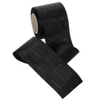 Itens Fita preta para coroa de flores, 75 mm, 25 m - fita de acetato para impressão e decoração de fitas.