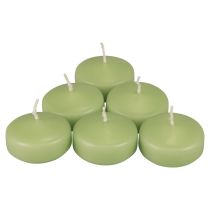 Velas flutuantes verdes Velas Wenzel verdes suaves 30×50mm 8uns