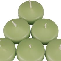 Itens Velas flutuantes verdes Velas Wenzel verdes suaves 30×50mm 8uns