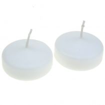 Velas flutuantes brancas 4,5cm 28uds
