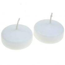 Itens Velas flutuantes brancas 4,5 cm 28 unidades